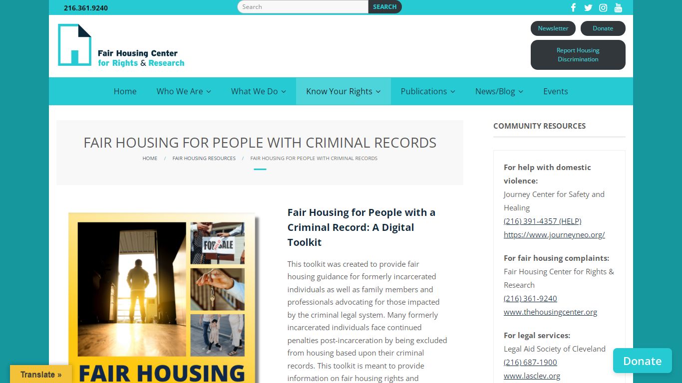 Fair Housing for People with Criminal Records